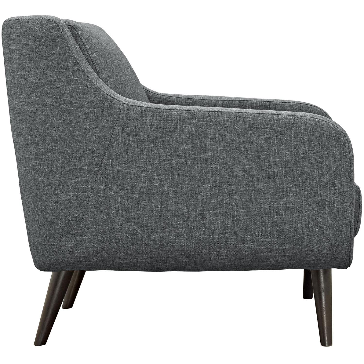 kitchen and dining room sets | CasaFoyer Verve | Mid-Century Living Room Set | Stylish & Sophisticated Furniture | Espresso Stained Legs | Includes Armchair & Sofa | Gray | casafoyer.myshopify.com
