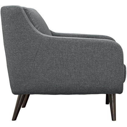 kitchen and dining room sets | CasaFoyer Verve | Mid-Century Living Room Set | Stylish & Sophisticated Furniture | Espresso Stained Legs | Includes Armchair & Sofa | Gray | casafoyer.myshopify.com