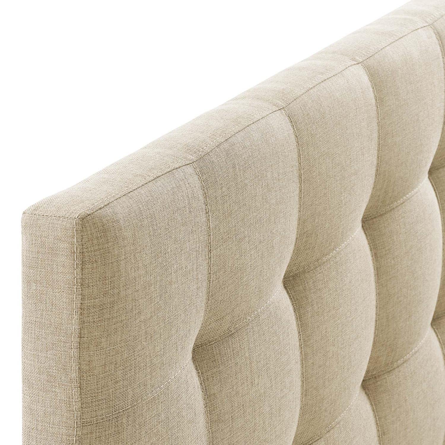 headboards | CasaFoyer  Lily King Upholstered Linen Fabric Tufted Headboard | Elegant Design | Durable Construction | Lightweight | Beige | casafoyer.myshopify.com
