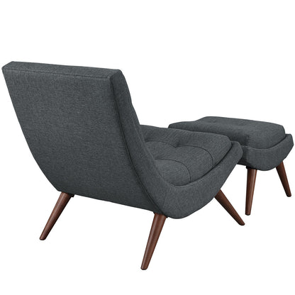 home office desk chairs | CasaFoyer Ramp Lounge Chair Set | Effortless Relaxation | Plush Fabric Upholstery | Cherry Stained Wood Legs | Ideal for Leisurely Moments | casafoyer.myshopify.com