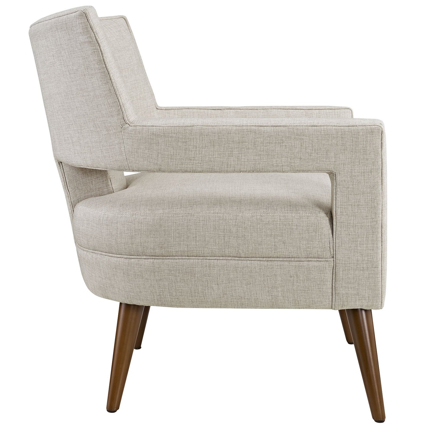 home office desk chairs | CasaFoyer Sheer Armchair | Mid-Century Modern Design | Soft Polyester Upholstery | Button Tufting | Cherry-Stained Wood Legs | 440 lbs Weight Capacity | casafoyer.myshopify.com