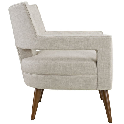 home office desk chairs | CasaFoyer Sheer Armchair | Mid-Century Modern Design | Soft Polyester Upholstery | Button Tufting | Cherry-Stained Wood Legs | 440 lbs Weight Capacity | casafoyer.myshopify.com