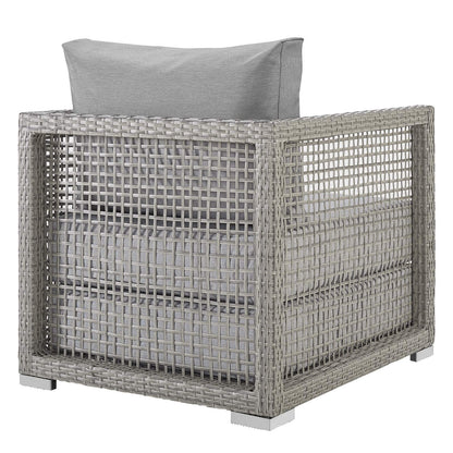kitchen and dining room sets | CasaFoyer Aura Outdoor Patio Collection | Gray Gray Wicker Rattan Set | Armchair & Side Tables | All-Weather Fabric Cushions | Comfortable & Durable | Perfect for Patio, Backyard, Poolside | casafoyer.myshopify.com