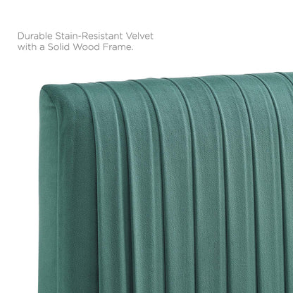 headboards | CasaFoyer Eloise Channel Tufted Performance Velvet Twin Headboard | Vintage Modern Elegance | Glamorous Deco Style | Adjustable Height | Stain-Resistant Upholstery | casafoyer.myshopify.com