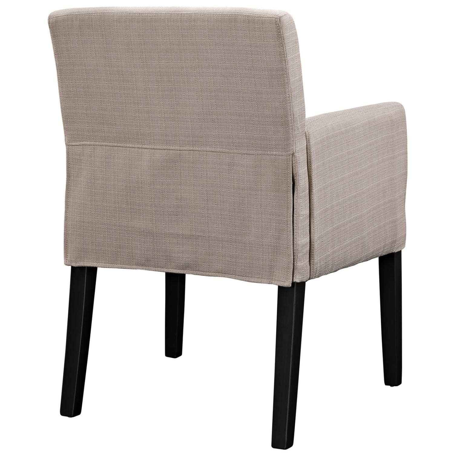 home office desk chairs | CasaFoyer Chloe Wood Legged Armchair Set of 4 | Versatile Design | Comfortable Fabric | Dark Wooden Legs | Perfect for Dining, Office, or Living Room | Neutral Style | Stylish Investment | casafoyer.myshopify.com