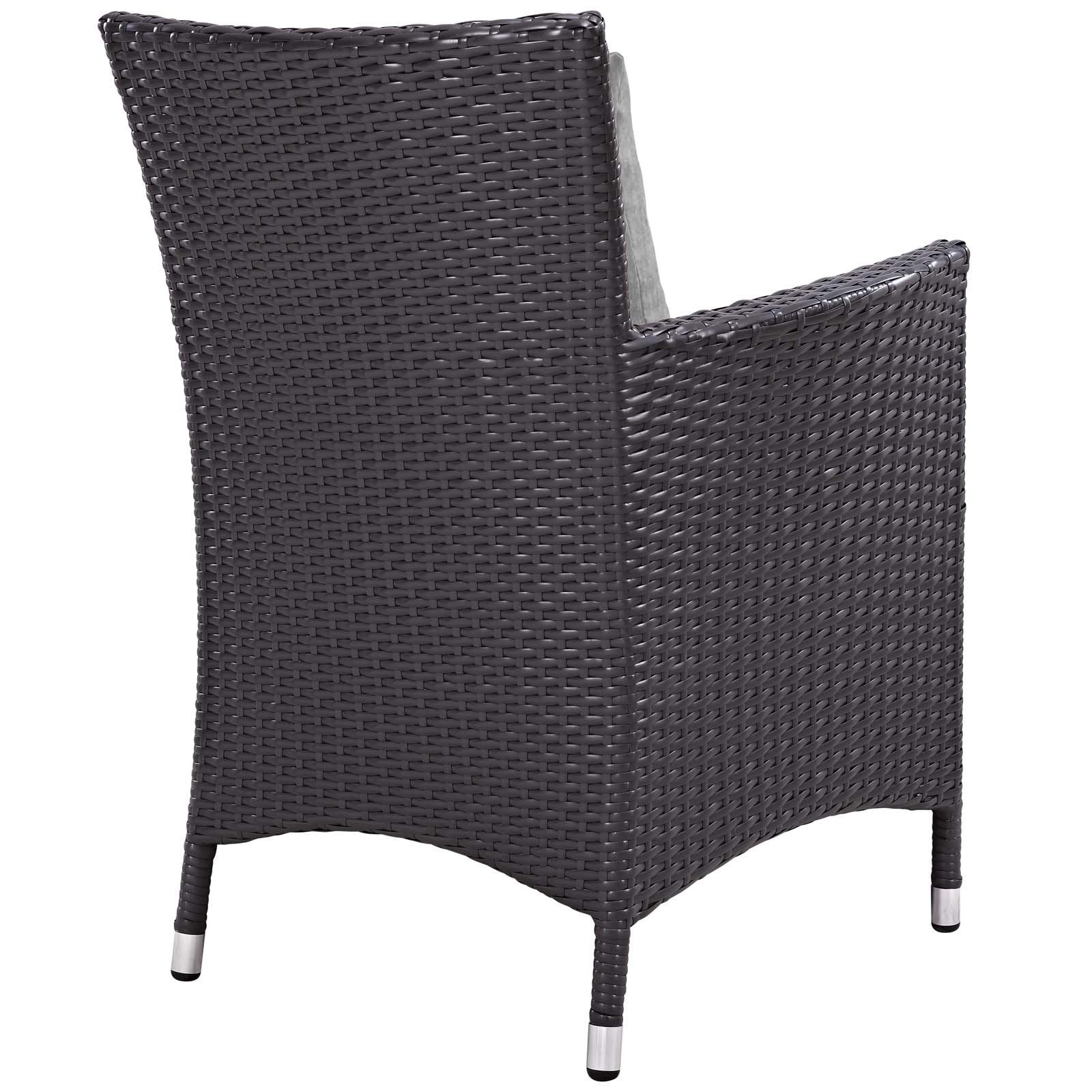 Patio Furniture Sets | Convene Outdoor Sectional Dining Armchair | Synthetic Rattan | Weather-Resistant Cushions | Aluminum Frame | Elevate Your Outdoor Dining | casafoyer.myshopify.com