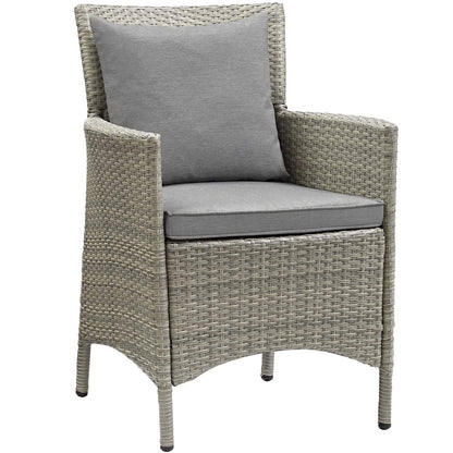 kitchen and dining room sets | CasaFoyer Conduit Outdoor Patio Dining Collection | Transitional Style | UV-Resistant Wicker Rattan | Waterproof Cushions | 5 Piece Set | casafoyer.myshopify.com