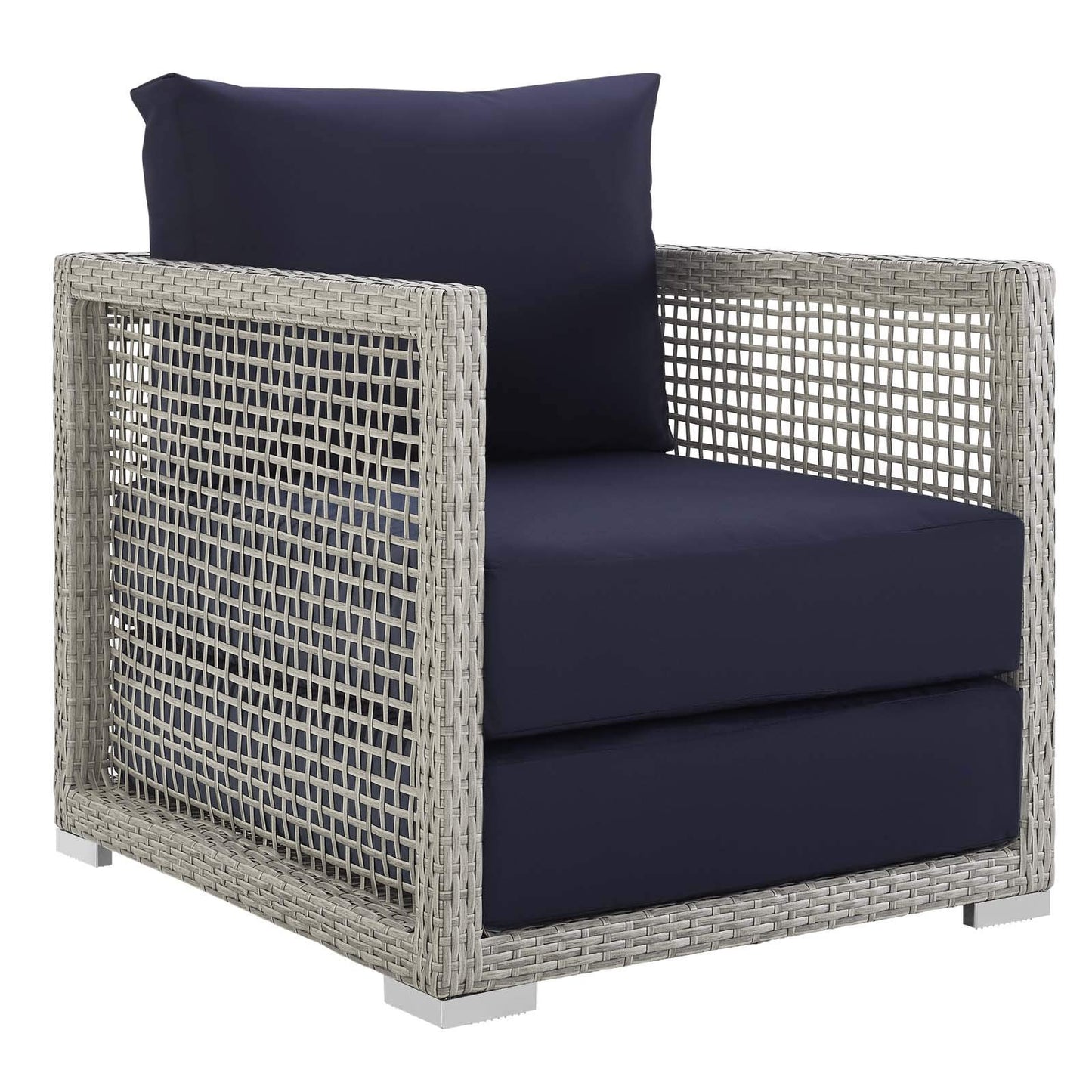kitchen and dining room sets | CasaFoyer Aura Outdoor Patio Collection | Gray-on-Gray Wicker Rattan Set | Aluminum Frame | All-Weather Cushions | Ultimate Comfort | Versatile Design | Ideal for Gatherings | Includes Armchair, Coffee Table, Sofa | casafoyer.myshopify.com
