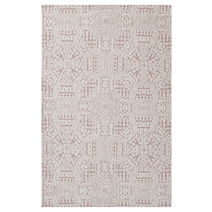 Carpet & Rugs | CasaFoyer Javiera Contemporary Moroccan Area Rug | Plush, Stain Resistant, Easy to Maintain | 8x10 Ivory & Cameo Rose | casafoyer.myshopify.com