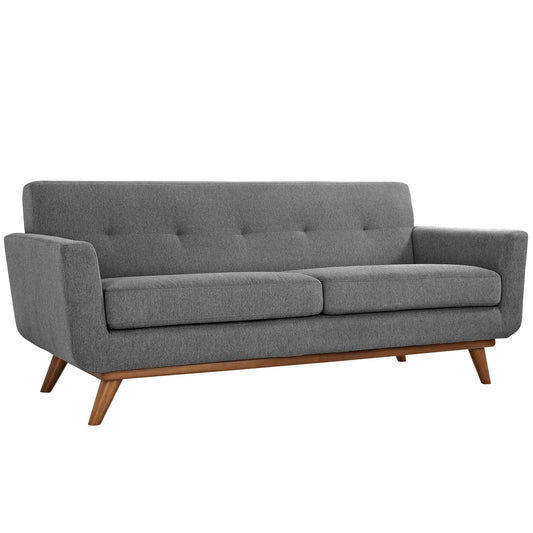 sofas | CasaFoyer Engage Loveseat | Gently Curved Design | Dual Cushions | Tufted Buttons | Sturdy Wood Legs | Plush Upholstery - Perfect for Lounging and Conversations | casafoyer.myshopify.com