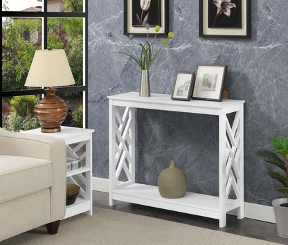 TABLE | Ergode Titan Console Table with Shelf | Transitional Style | Sleek Design | Ample Storage | Durable MDF Construction | Versatile Placement | Non-Lead-Based Paint | Titan Collection Compatible | casafoyer.myshopify.com