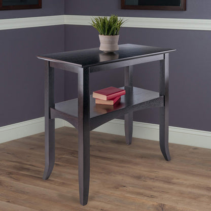 TABLE | CasaFoyer  Wood Camden Console Table | 30 Wide | Solid Wood | Coffee Finish | Open Shelf | Assembly Required | casafoyer.myshopify.com