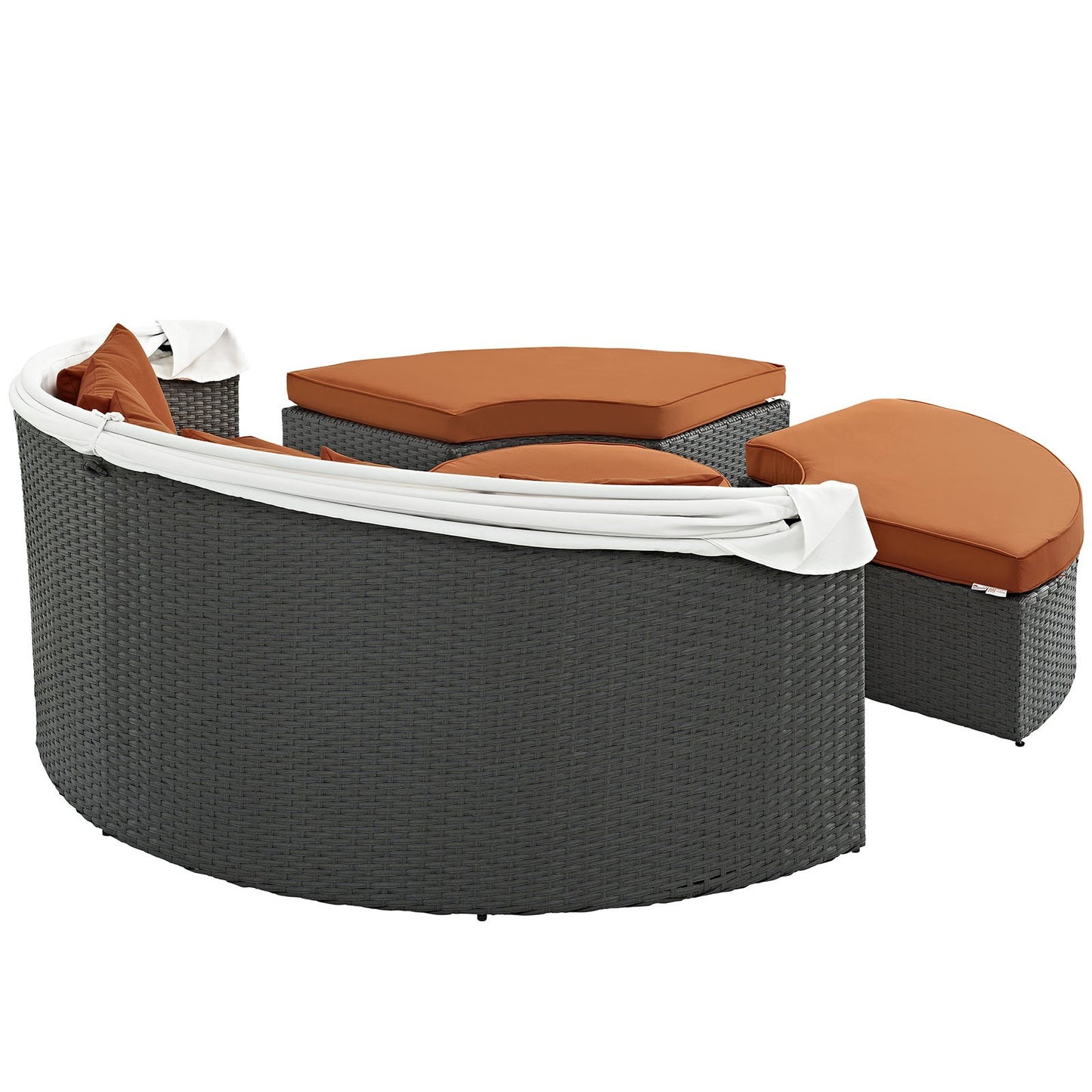 executive chairs | CasaFoyer Sojourn Outdoor Patio Furniture Collection | Sectional Sofa Daybed with Retractable Canopy | Sunbrella Cushions | Synthetic Rattan Weave | UV Protection | Aluminum Frame | Includes Bed, Coffee Table, Ottomans | casafoyer.myshopify.com