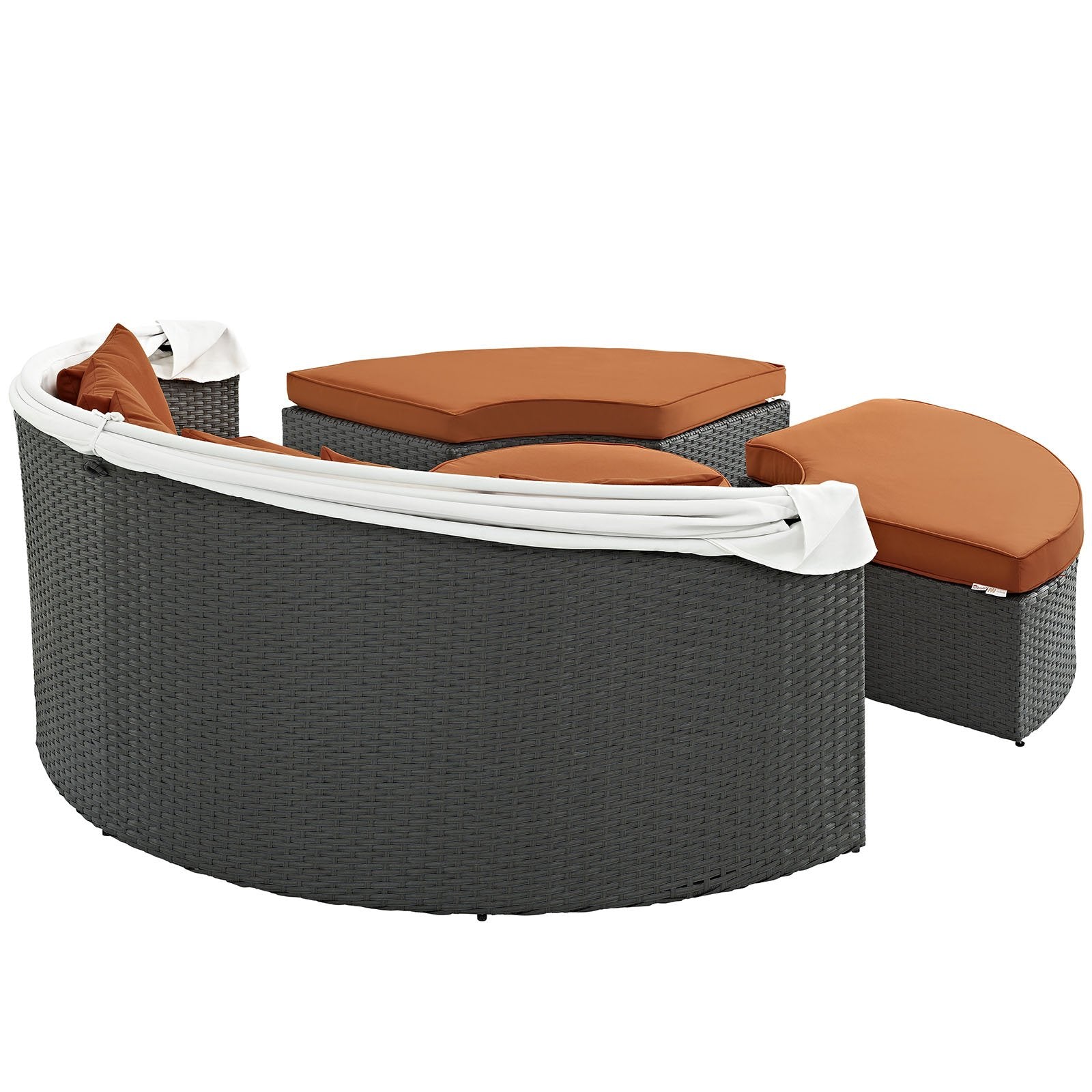 executive chairs | CasaFoyer Sojourn Outdoor Patio Furniture Collection | Sectional Sofa Daybed with Retractable Canopy | Sunbrella Cushions | Synthetic Rattan Weave | UV Protection | Aluminum Frame | Includes Bed, Coffee Table, Ottomans | casafoyer.myshopify.com