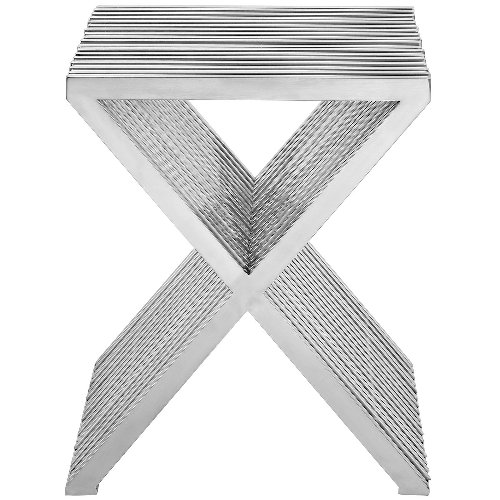 end tables | Ergode Press Side Table | Brushed Aluminum | Modern Minimalist Design | Ideal for Living Rooms & Lounge Areas | casafoyer.myshopify.com