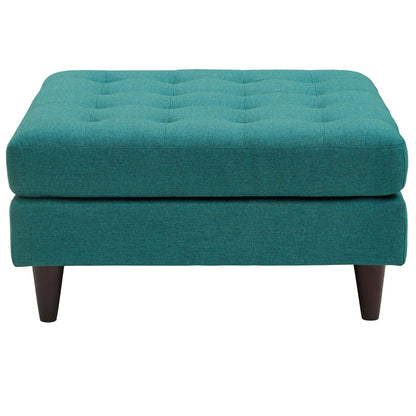 ottomans | CasaFoyer Empress Large Ottoman | Holistic Furniture Design | Tufted Buttons | Luxurious Cushions | Elegant Armrests | Solid Wood Legs | Opulent Fabric Upholstery | Teal | casafoyer.myshopify.com
