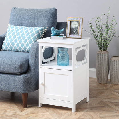 CABINET | Ergode Omega End Table | Contemporary Design | Storage Cabinet & Shelf | Durable MDF Construction | Easy Assembly | Omega Collection | casafoyer.myshopify.com
