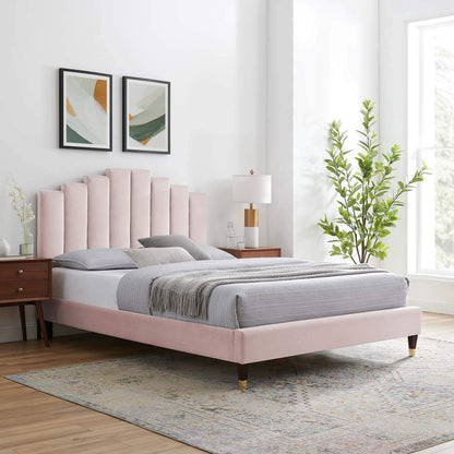 adjustable bed bases | CasaFoyer Elise Performance Velvet King Platform Bed | Opulent Elegance | Art Deco Style | Stain-Resistant | Memory Foam Compatible | Sturdy Foundation | 800 lbs Weight Capacity | casafoyer.myshopify.com