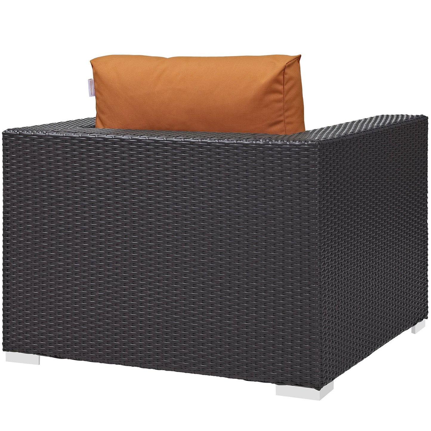 Patio Furniture Sets | Convene Outdoor Sectional Arm Chair | Durable Rattan & Aluminum Frame | Customizable Design | All-Weather Cushions | Patio, Backyard, Poolside | casafoyer.myshopify.com