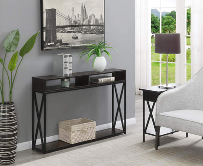 TABLE | Ergode Tucson Deluxe Console Table with Shelf | Stylish & Functional Home Decor | Ample Storage | Durable Metal Frame | casafoyer.myshopify.com