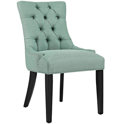 home office desk chairs | CasaFoyer Regent Dining Side Chair Set of 2 | Tufted Buttons | Nailhead Trim | Plush Cushion | Polyester Fabric | Nostalgic Era Design | casafoyer.myshopify.com