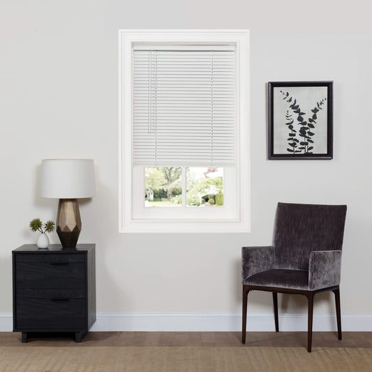 window treatment horizontal blinds | CasaFoyer Cordless GII Deluxe Sundown 1 Blind | Room Darkening | PVC | Child & Pet Safe | Easy Lift | Hidden Brackets | 32x64 White | casafoyer.myshopify.com