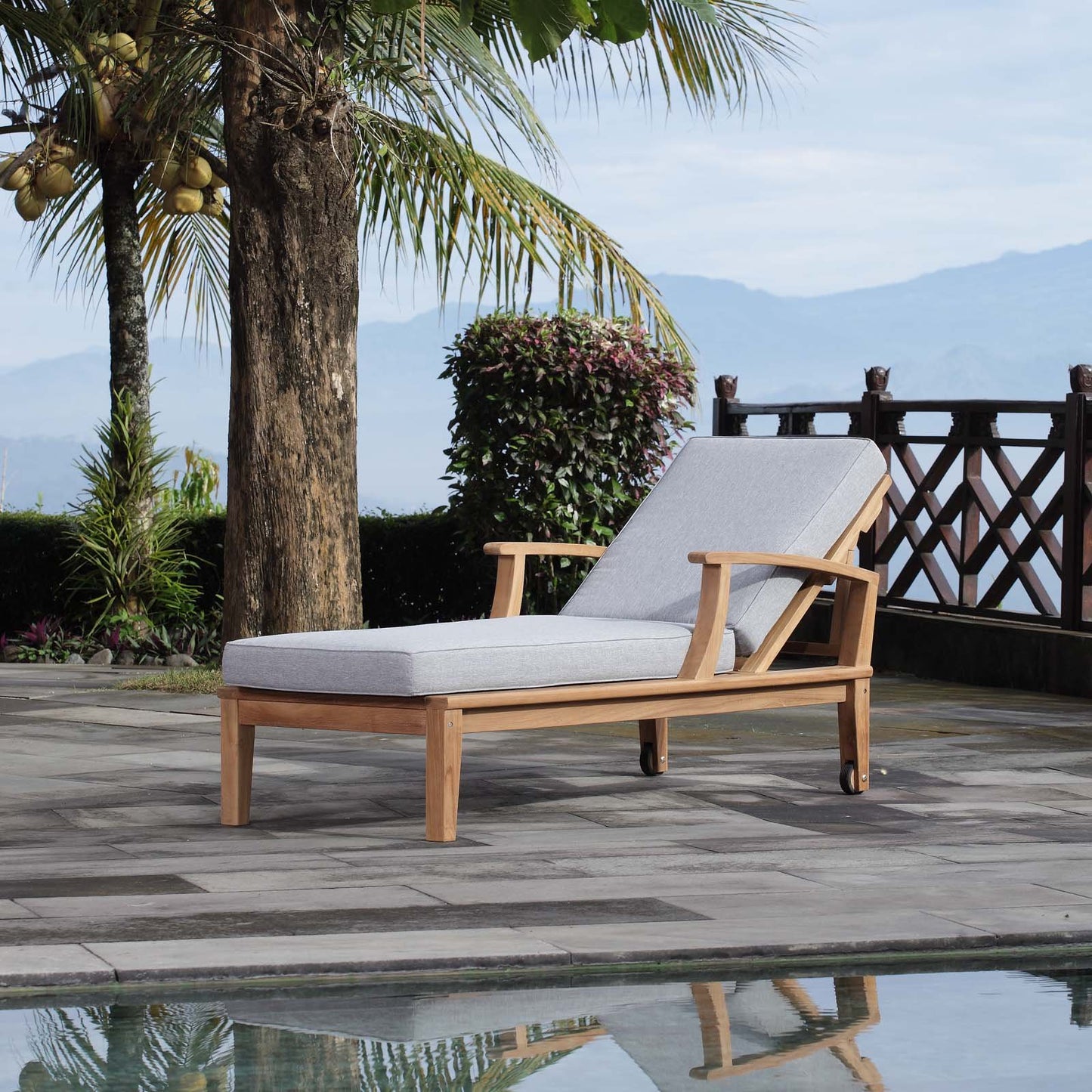 executive chairs | CasaFoyer Marina Teak Wood Outdoor Patio Single Chaise Lounge Chair | Luxury Furniture Set | Durable Teak Construction | All-Weather Cushions | Modern Design | casafoyer.myshopify.com