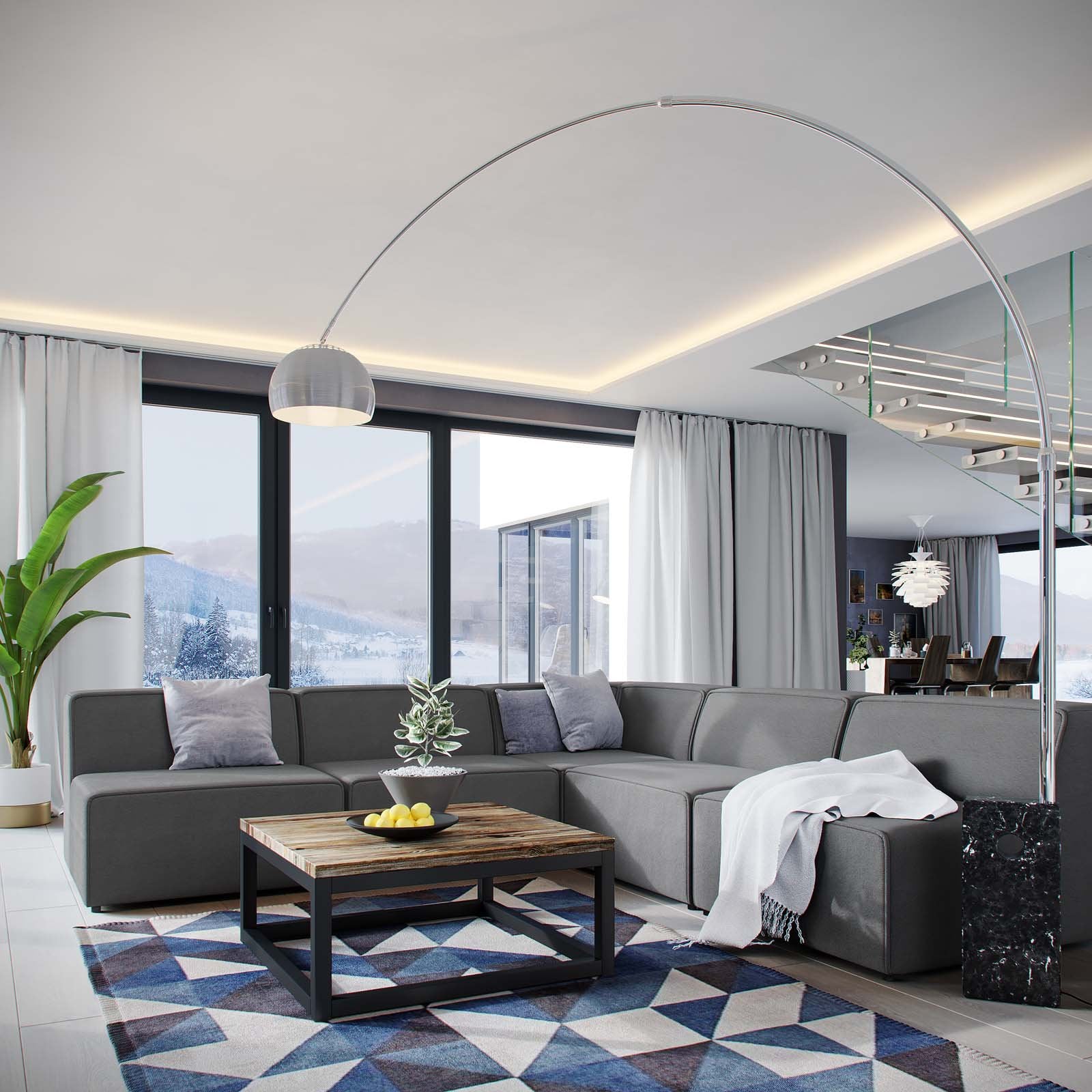 kitchen and dining room sets | CasaFoyer Mingle Modular Sectional Sofa Set | Ultimate Comfort | Spacious Seating | Plush Foam Padding | Polyester Fabric | Sturdy Legs | Ideal for Modern Interiors | 5 Piece Set | casafoyer.myshopify.com