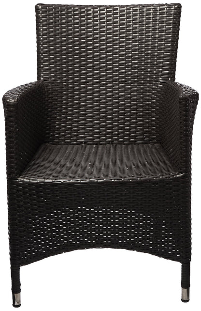 Patio Furniture Sets | Convene Outdoor Sectional Dining Armchair | Weather-Resistant Cushions | Synthetic Rattan Weave | Aluminum Frame | Ideal for Patio, Backyard, Poolside | casafoyer.myshopify.com