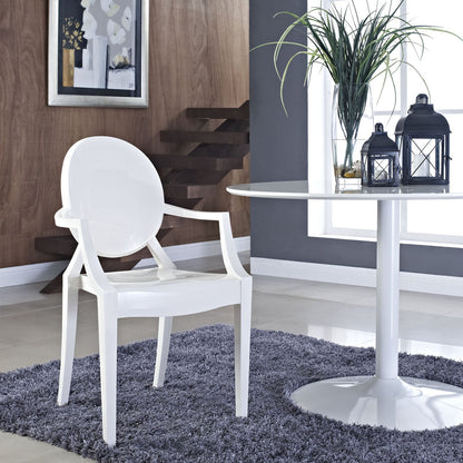 Chair | Casper Chair | Artistic & Elegant Dining Armchair - Indoor & Outdoor | White | casafoyer.myshopify.com