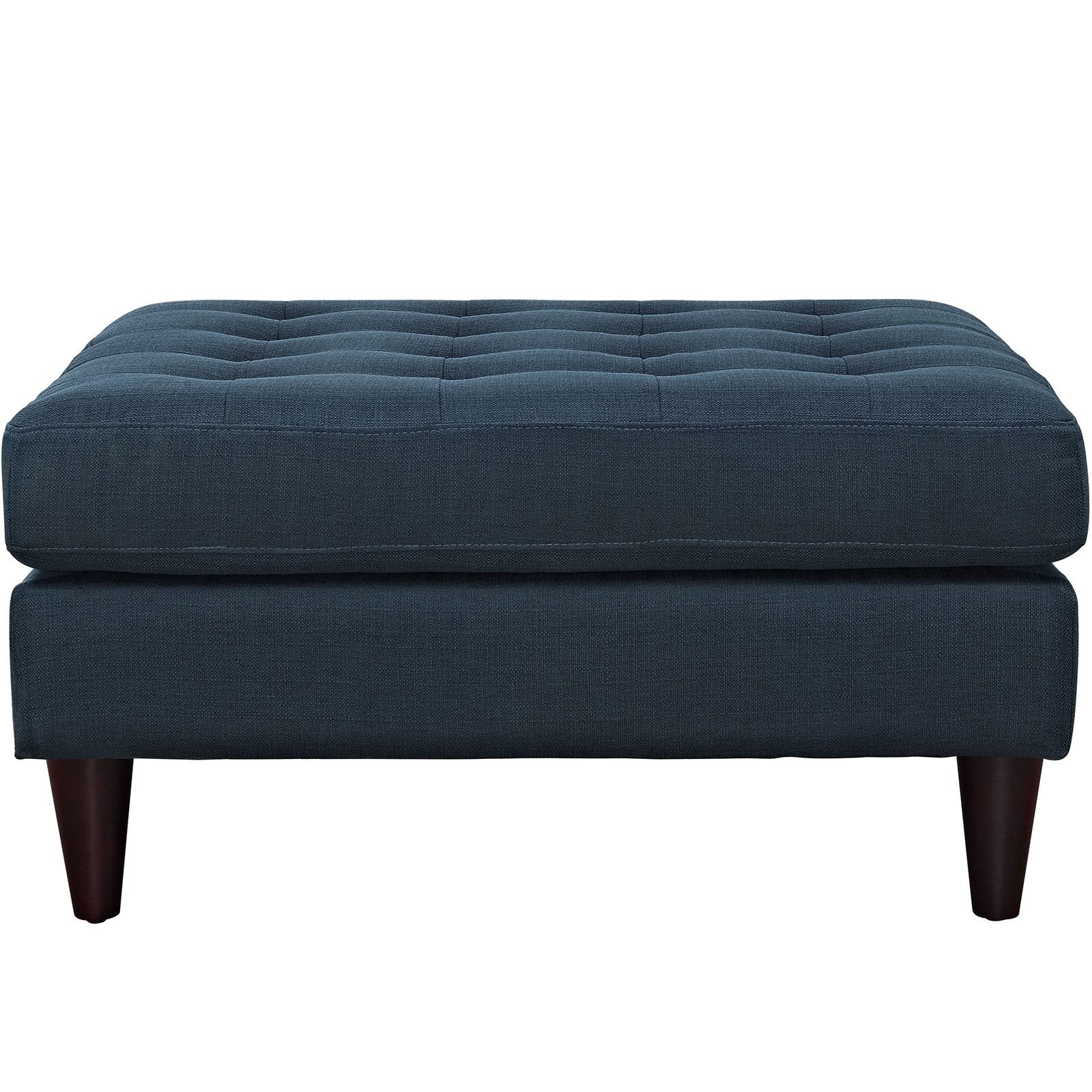 home office desk chairs | CasaFoyer Empress Large Ottoman | Exquisite Design | Tufted Buttons | Plush Cushions | Elegant Armrests | Black Stained Legs | Luxurious Fabric Upholstery | casafoyer.myshopify.com