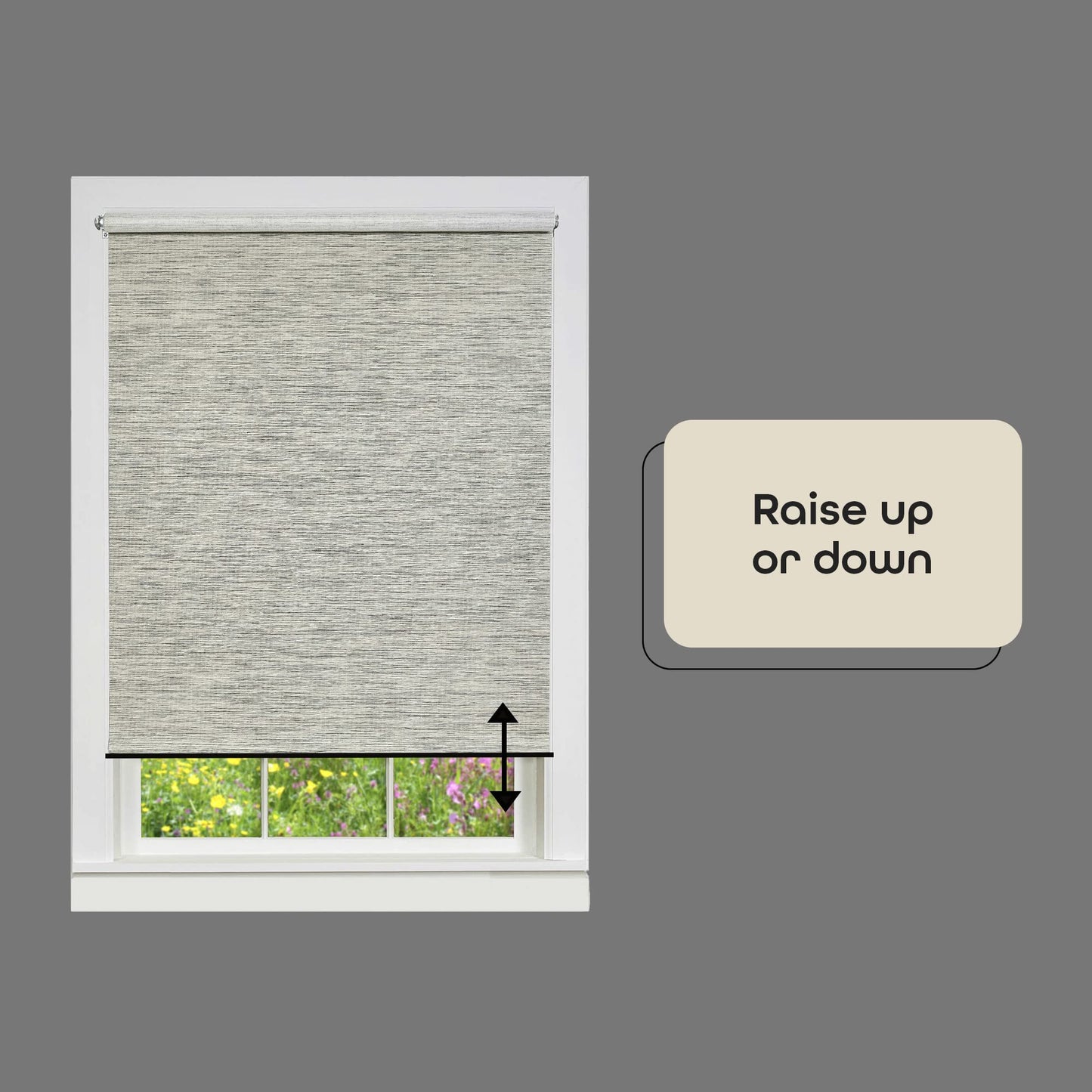 window treatment roller shades | CasaFoyer Cordless Roman Shade | 100% Blackout Fabric | Easy Adjustments | Sleek Design | 36x64 Ivory | casafoyer.myshopify.com