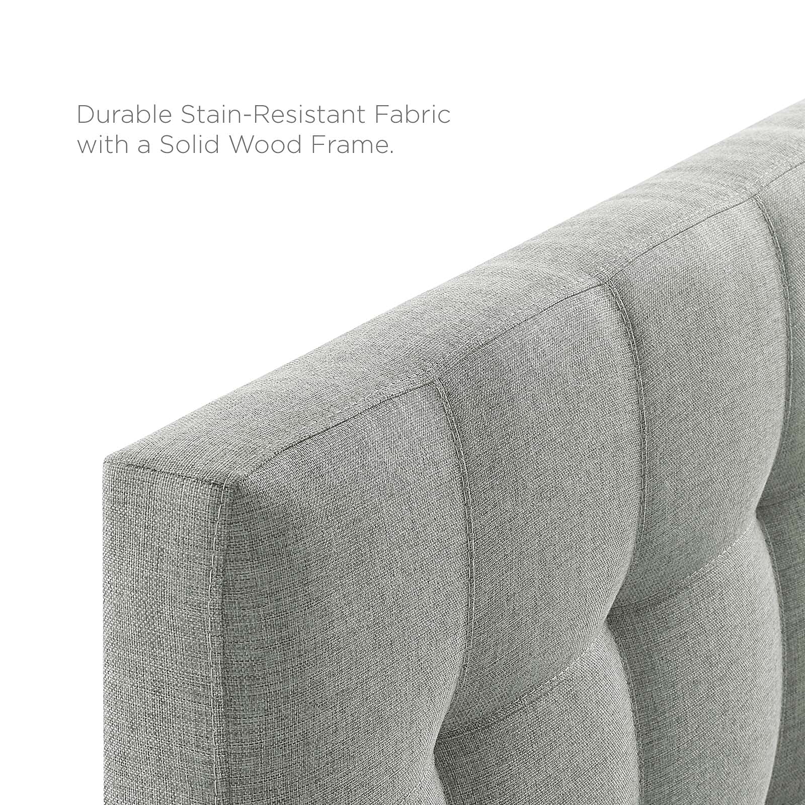 headboards | CasaFoyer  Lily Full Upholstered Linen Fabric Tufted Headboard | Elegant & Durable Gray | Complete Bedroom Decor Solution | casafoyer.myshopify.com