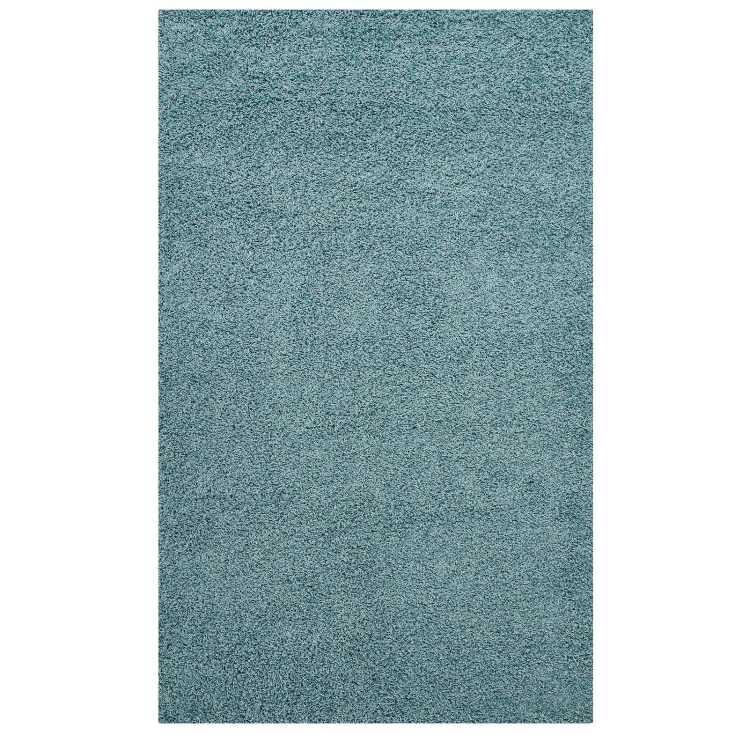 Carpet & Rugs | CasaFoyer Enyssa Solid Shag Area Rug | Aqua Blue/Ivory | 5x8 ft | Durable, Stain Resistant | High Pile, Non-Shedding | Perfect for Home Decor, Living Room, Bedroom | casafoyer.myshopify.com
