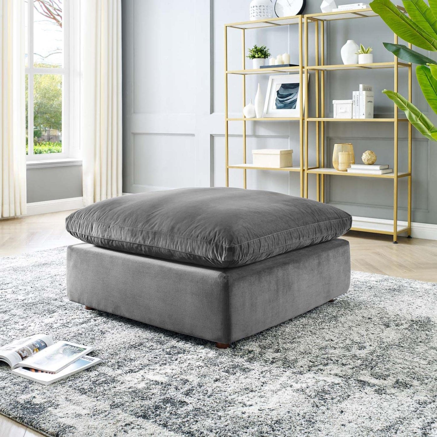 kitchen and dining room sets | CasaFoyer Commix Ottoman | Plush Cozy & Stylish | Stain-Resistant Velvet | Solid Wood Construction | Foam & Duck Down Cushions | Relaxation & Comfort | Living Room, Family Room, Game Room | casafoyer.myshopify.com