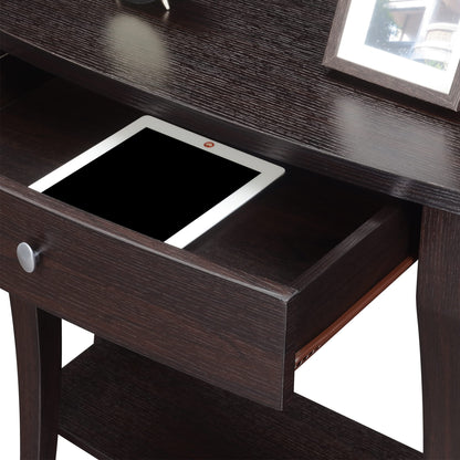 TABLE | Ergode Newport 1 Drawer Console Table | Contemporary Design | Timeless Elegance | Cabriole Legs | Stainless Steel Pulls | Functional Storage | Space-Saving Solution | casafoyer.myshopify.com