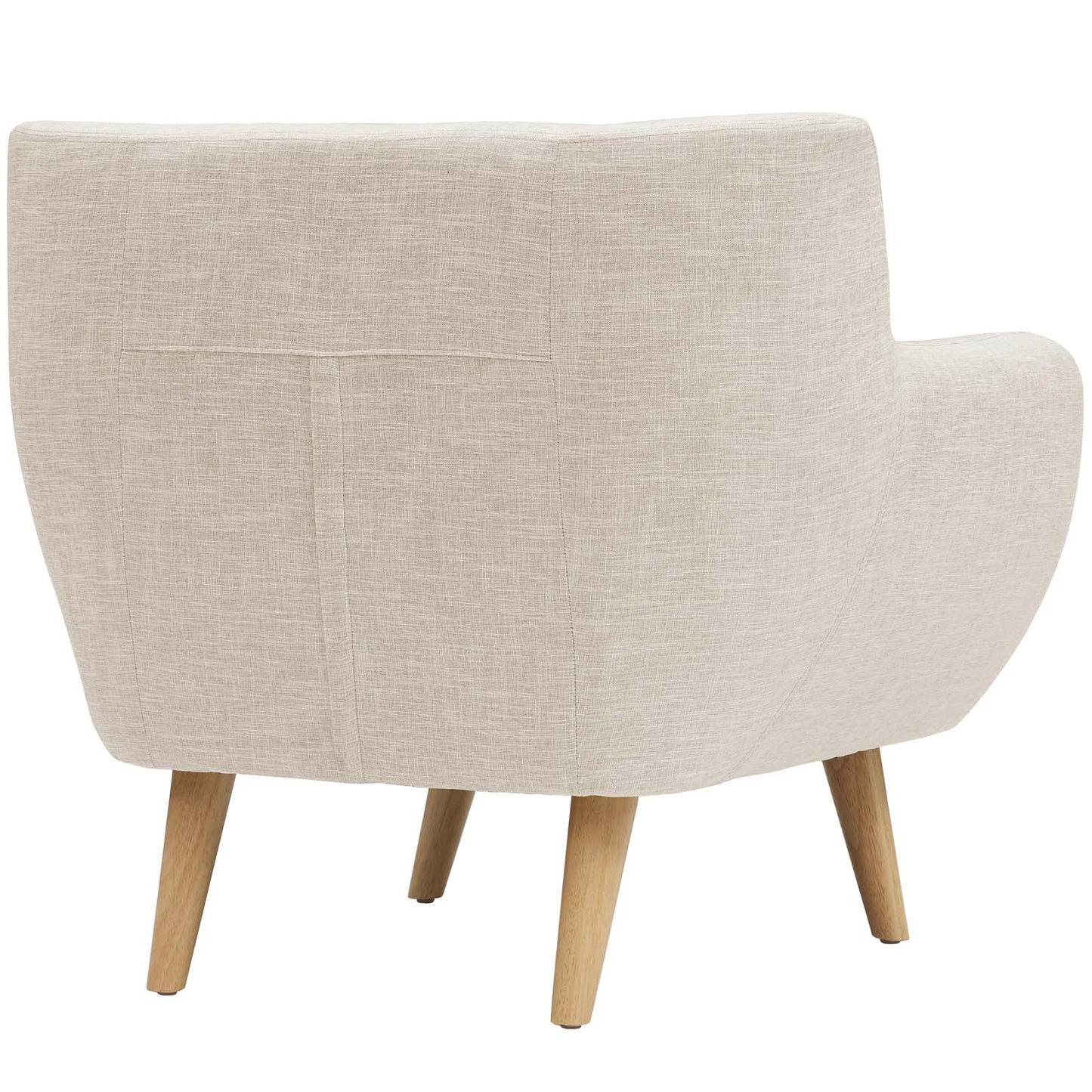 home office desk chairs | CasaFoyer Wholesale | Luxurious Dual Cushion Armchair | Solid Wood Legs | Elegant Mid-Century Design | Polyester Upholstery | Remark Armchair | casafoyer.myshopify.com