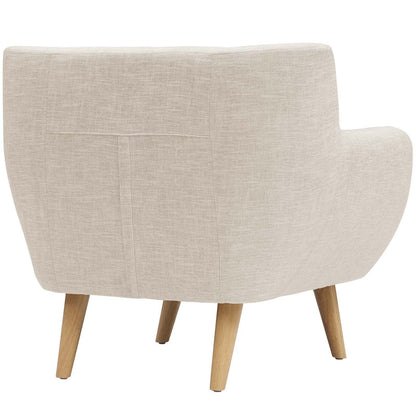 home office desk chairs | CasaFoyer Wholesale | Luxurious Dual Cushion Armchair | Solid Wood Legs | Elegant Mid-Century Design | Polyester Upholstery | Remark Armchair | casafoyer.myshopify.com