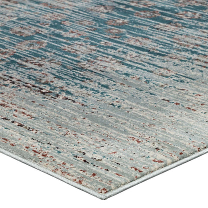 area rugs | CasaFoyer Hesper Distressed Contemporary Floral Lattice Area Rug | Teal, Beige, Brown | 8x10 | Stain-Resistant | Easy to Maintain | Durable Polypropylene Yarn | Ideal for Various Rooms | Cozy Play Area | Hassle-Free Decor Update | casafoyer.myshopify.com