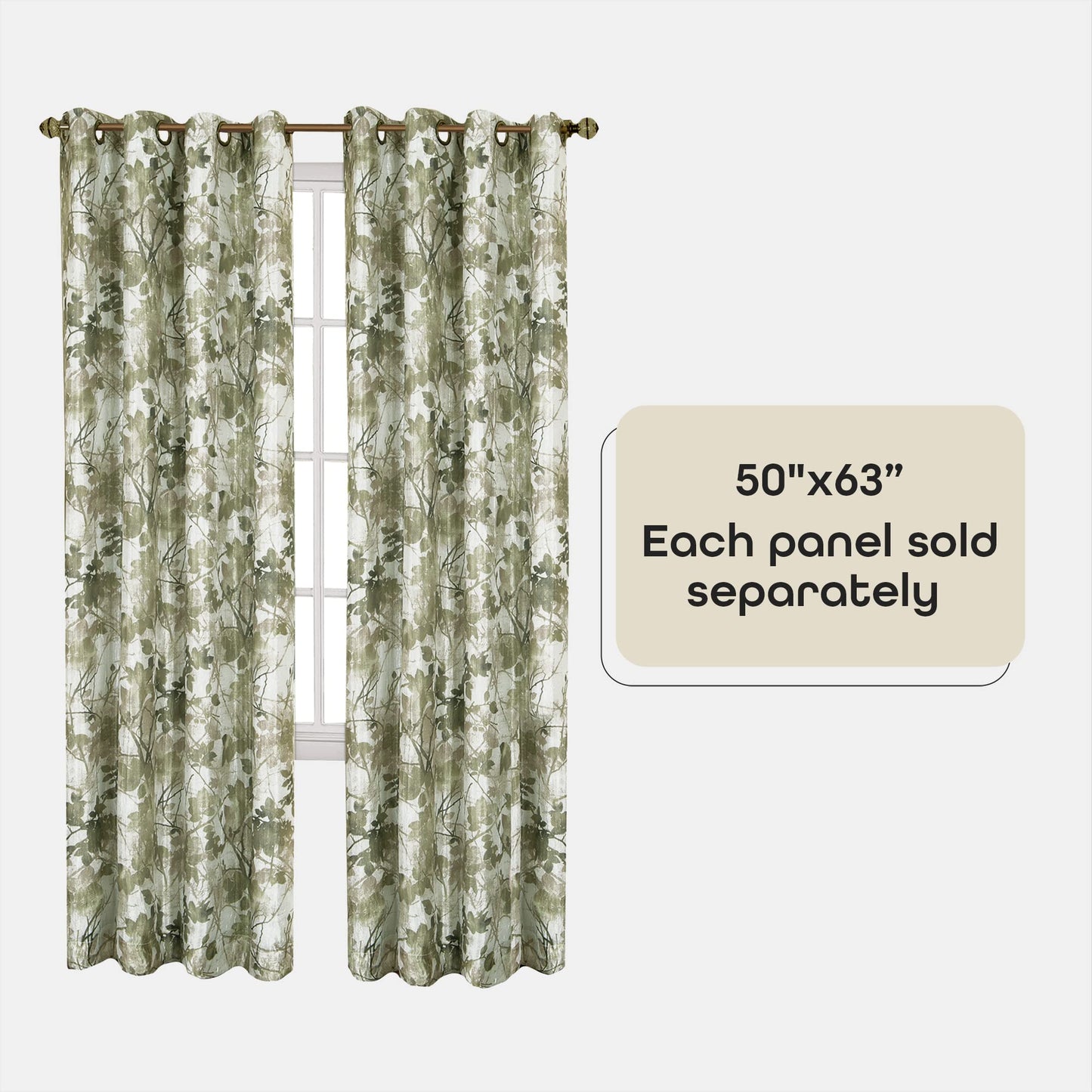 solar panels | CasaFoyer Tranquil Lined Grommet Panel | Blackout Window Curtain | Light Control | Machine Washable | Taylor Collection | 50x63 | Green | casafoyer.myshopify.com