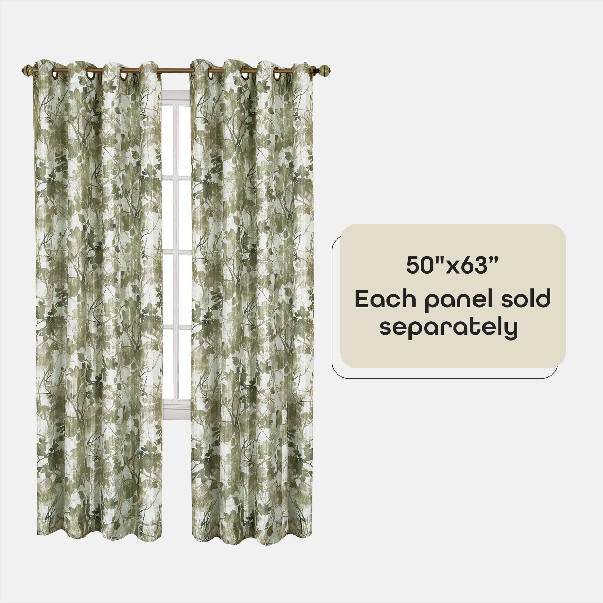 solar panels | CasaFoyer Tranquil Lined Grommet Panel | Blackout Window Curtain | Light Control | Machine Washable | Taylor Collection | 50x63 | Green | casafoyer.myshopify.com