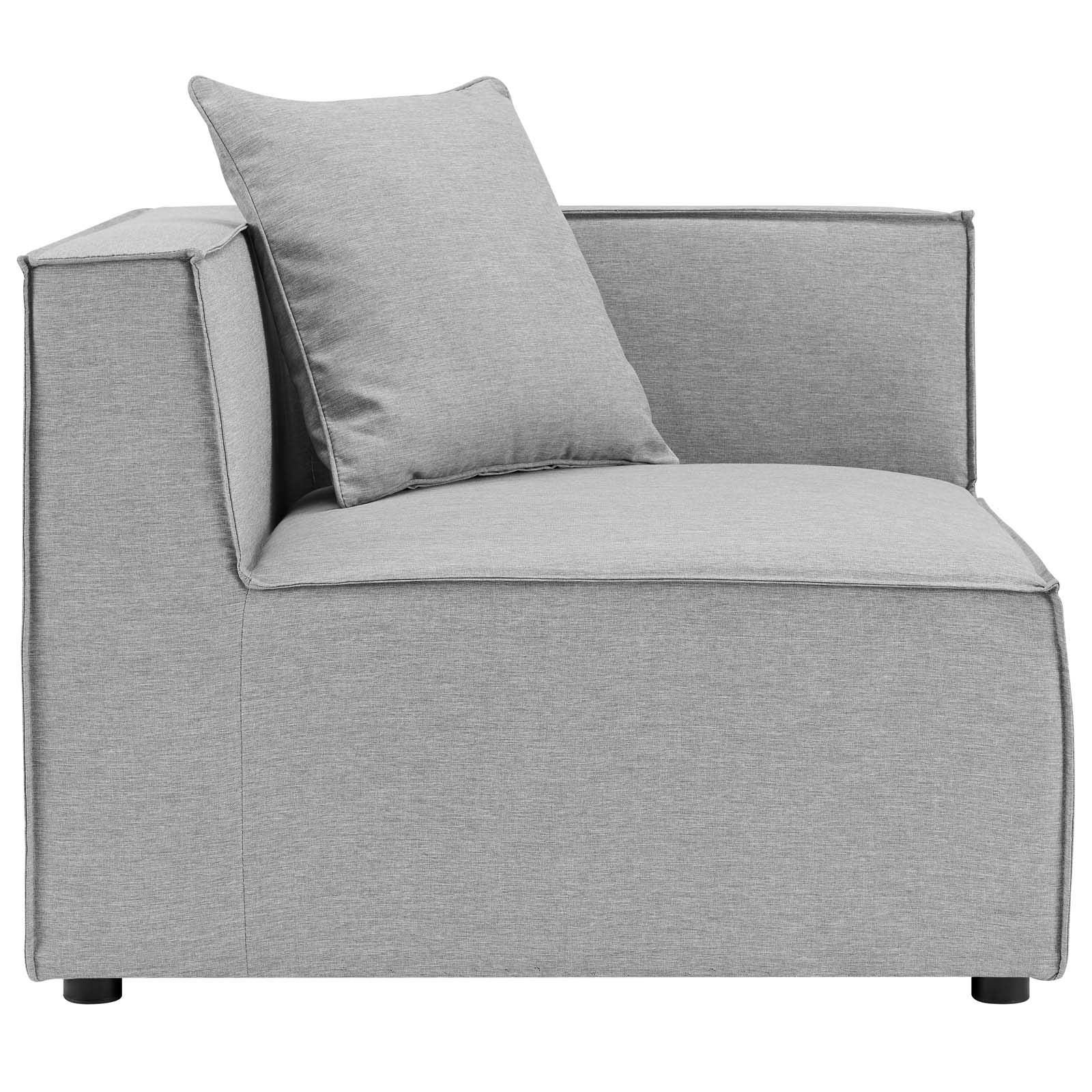 kitchen and dining room sets | CasaFoyer Outdoor Patio Saybrook Upholstered Loveseat | Comfortable & Contemporary | Water & UV Resistant | Durable Construction | French Piping | Gray | casafoyer.myshopify.com