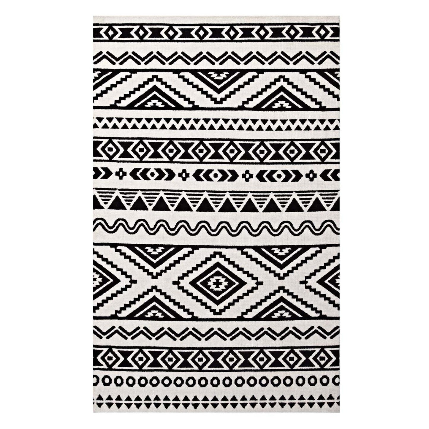 Carpet & Rugs | CasaFoyer Haku Geometric Moroccan Tribal Area Rug | Modern Design | Soft Polyester Microfiber | Durable Jute Bottom | Stain-Resistant | Non-Shedding | 8x10 Size | casafoyer.myshopify.com