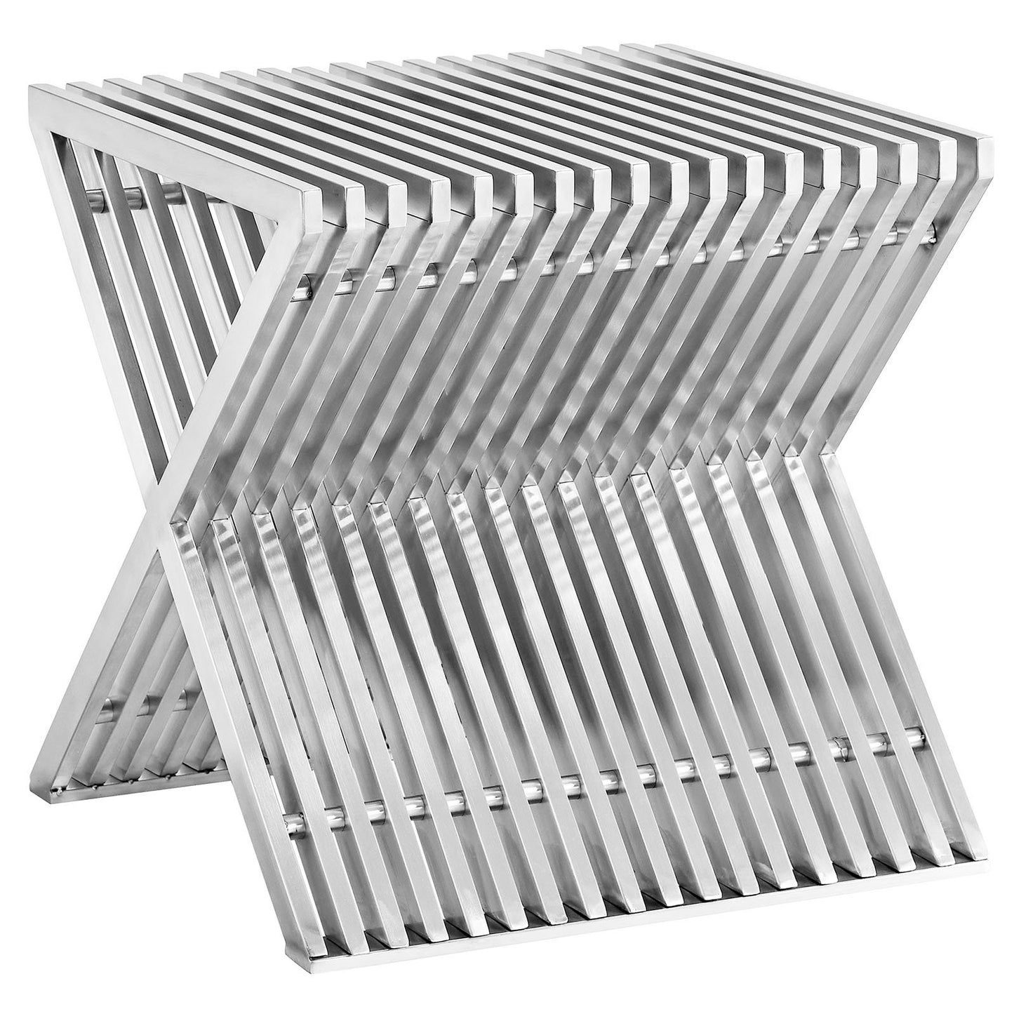end tables | Ergode Press Side Table | Brushed Aluminum | Modern Minimalist Design | Ideal for Living Rooms & Lounge Areas | casafoyer.myshopify.com