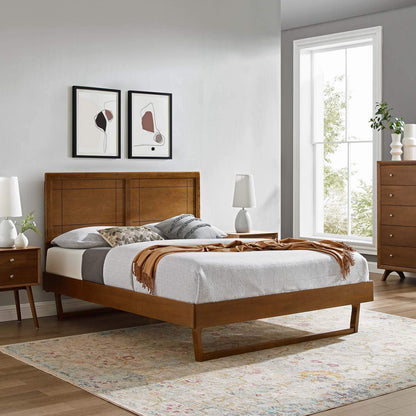 bed frames | CasaFoyer Marlee Wood Twin Platform Bed | Modern Retro Design | Durable Construction | No Box Spring Needed | Accommodates Various Mattresses | casafoyer.myshopify.com