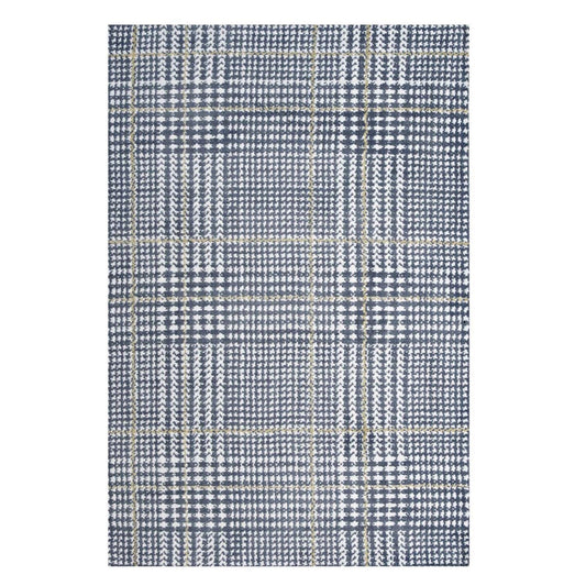 Carpet & Rugs | CasaFoyer Kaja Criss-Cross Modern Abstract Area Rug | Soft Polyester Microfiber | Non-Shedding | Stain-Resistant | 5x8 Ivory, Cadet Blue, Citron | casafoyer.myshopify.com