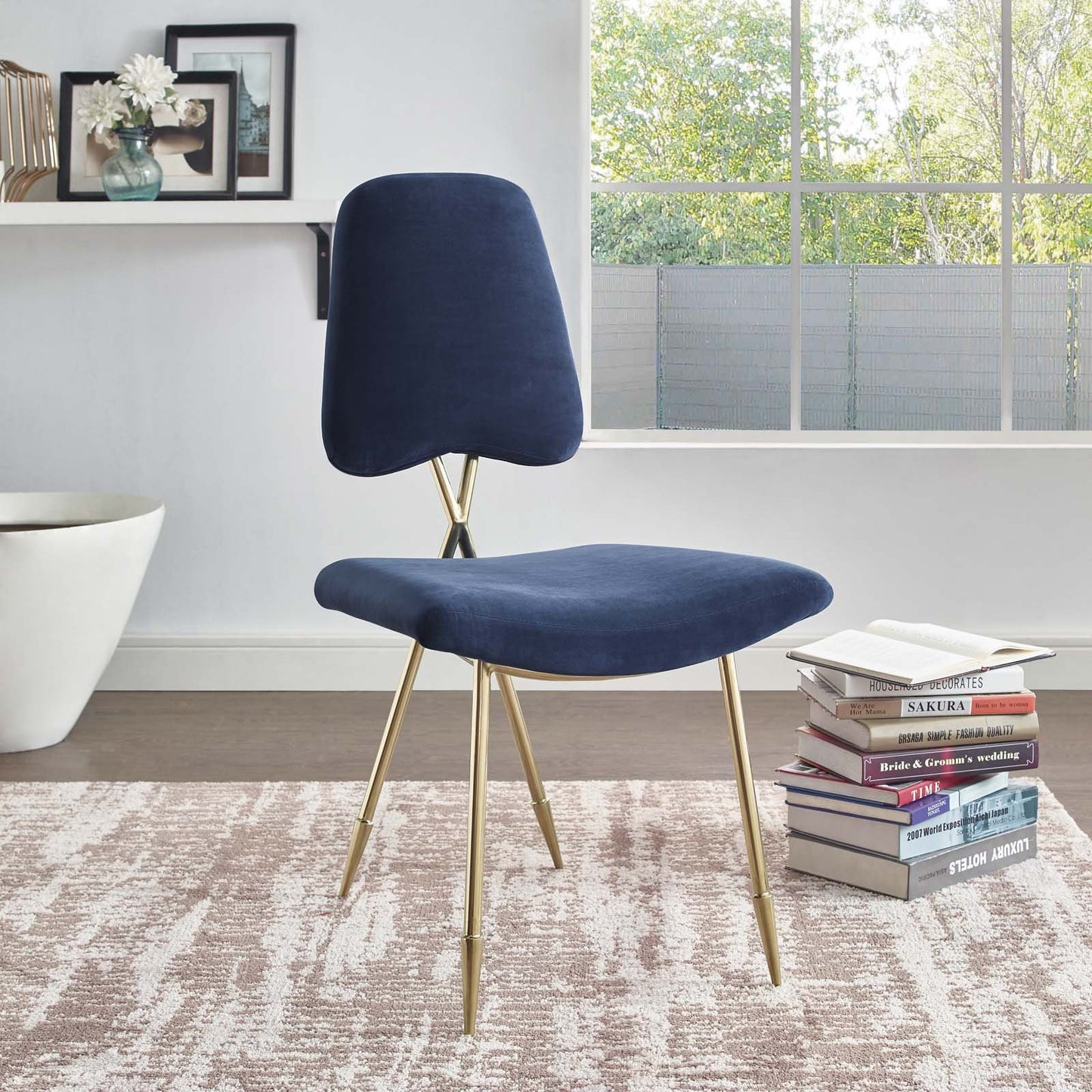 home office desk chairs | CasaFoyer Ponder Performance Velvet Valet Bench | Luxurious Tufted Buttons | Stain-Resistant Upholstery | Compact Design | Gold Stainless Steel Legs | casafoyer.myshopify.com