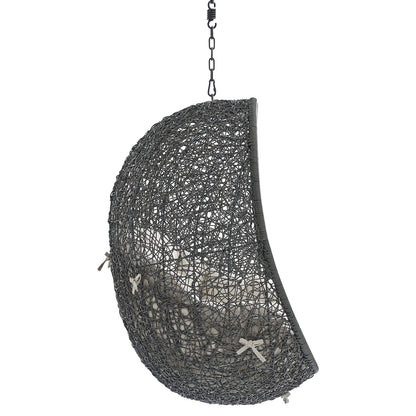 porch swings | Ergode Hide Outdoor Patio Swing Chair | Exotic Island Tranquility | Synthetic Rattan Weave | Sunbrella Cushion | Powder-Coated Steel Frame | Adjustable Chain | Weather Resistant | UV Protection | Gray Beige | casafoyer.myshopify.com