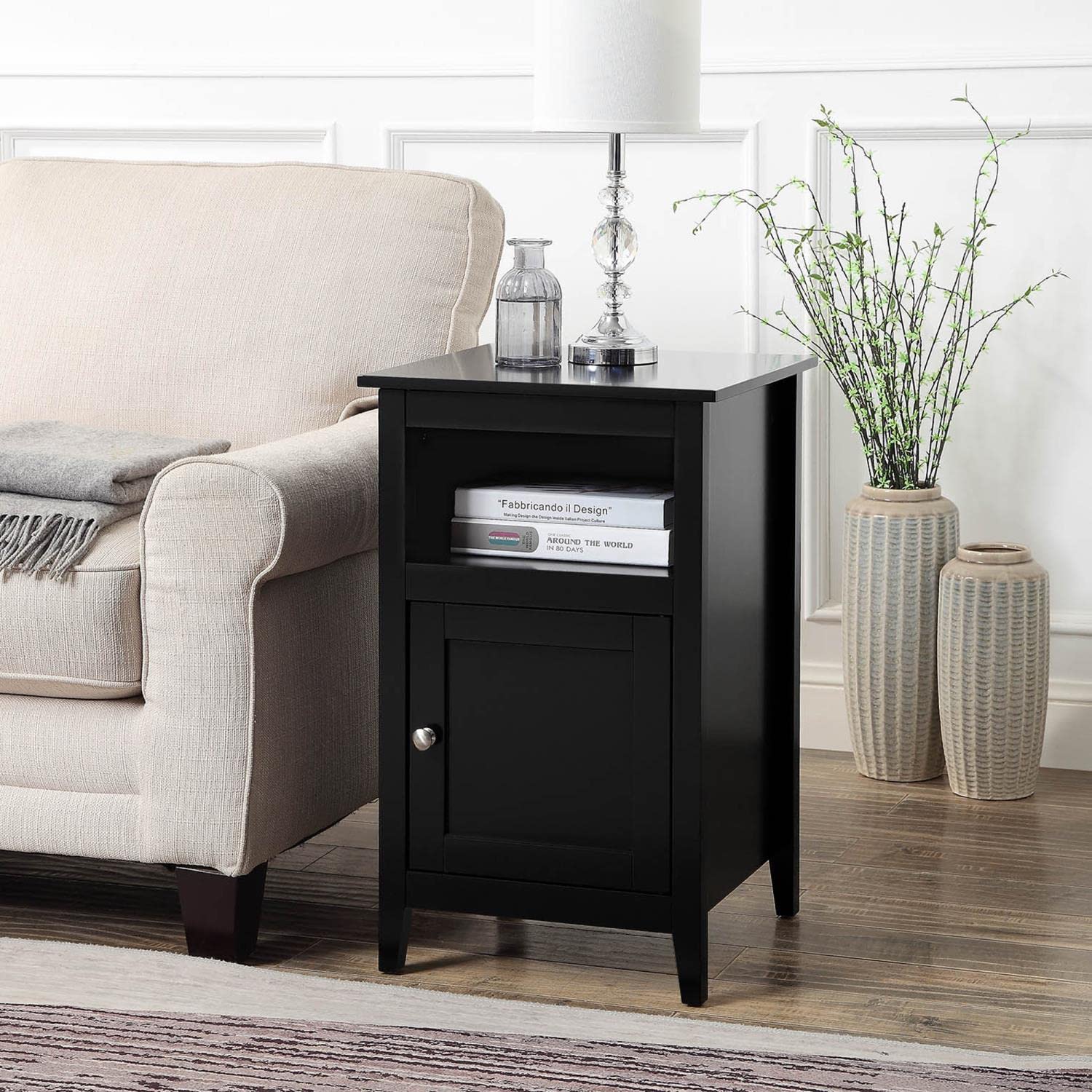 CABINET | Ergode Designs2Go Storage Cabinet End Table with Shelf | Stylish & Organized Entertainment Area | Ample Surface Space | Convenient Access to Essentials | Secure Cabinet | Durable MDF | Easy to Maintain | Part of Ergode Designs2Go Collection | casafoyer.myshopify.com