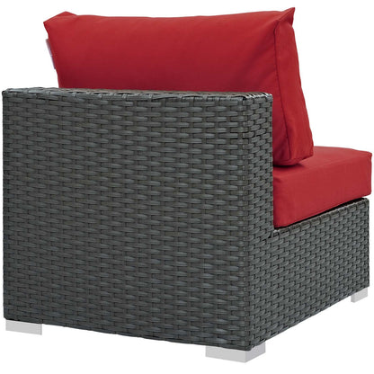 executive chairs | CasaFoyer Sojourn Outdoor Patio Armless Chair | Sunbrella Fabric | Synthetic Rattan | UV Protection | Aluminum Frame | Ideal for Patio, Backyard, Poolside | casafoyer.myshopify.com